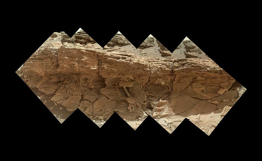 Rocky Outcrop On Mars Photograph by Nasa/jpl-caltech/msss