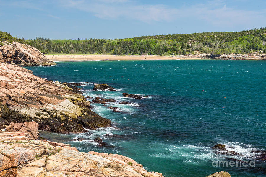 Rocky Shore in Acadia 1 Photograph by Susan Cole Kelly