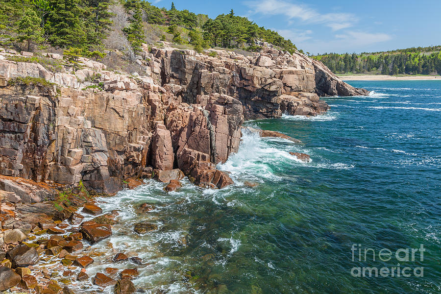 Rocky Shore in Acadia 2 Photograph by Susan Cole Kelly