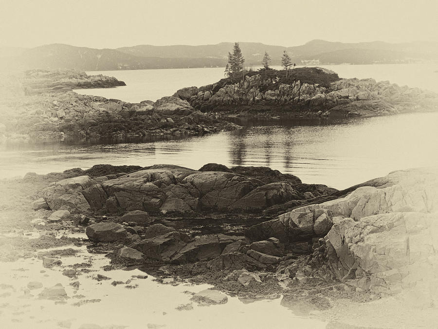 Rocky Shore sepia by Stan Wojtaszek Rocky Shore sepia by Stan Wojtaszek