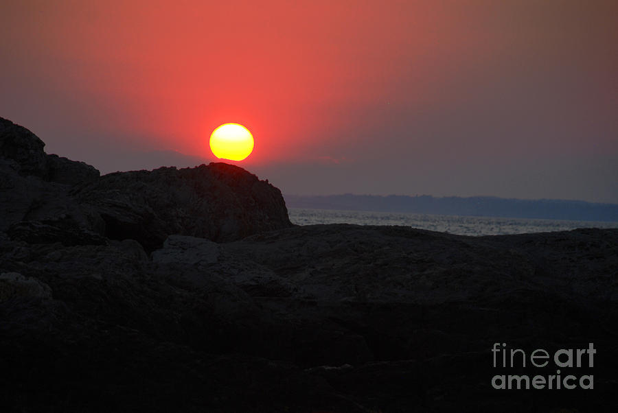 Rocky Sunset Photograph by Richard Gibb