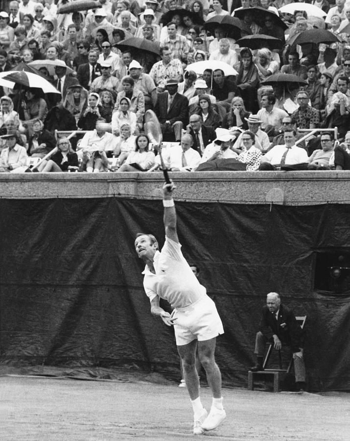 Rod Laver Tennis Serve Photograph by Underwood Archives