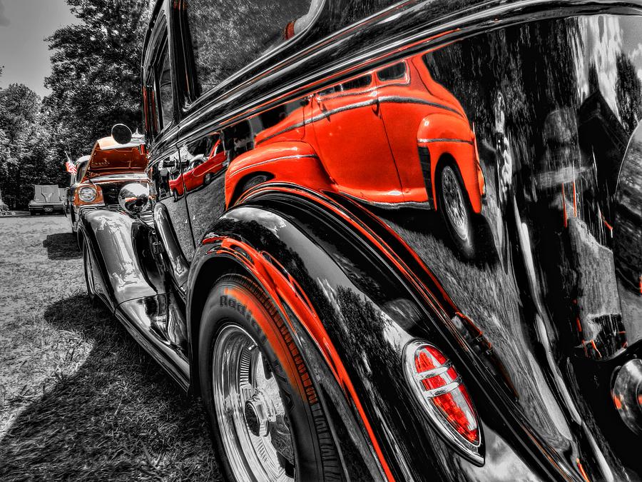 Car Photograph - Rod Reflections by Lance Vaughn