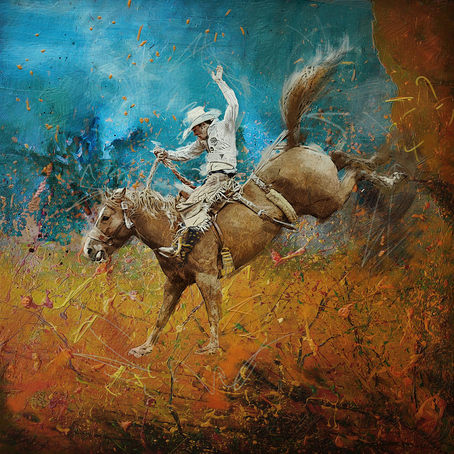 Austin Painting - Rodeo 001 by Corporate Art Task Force 