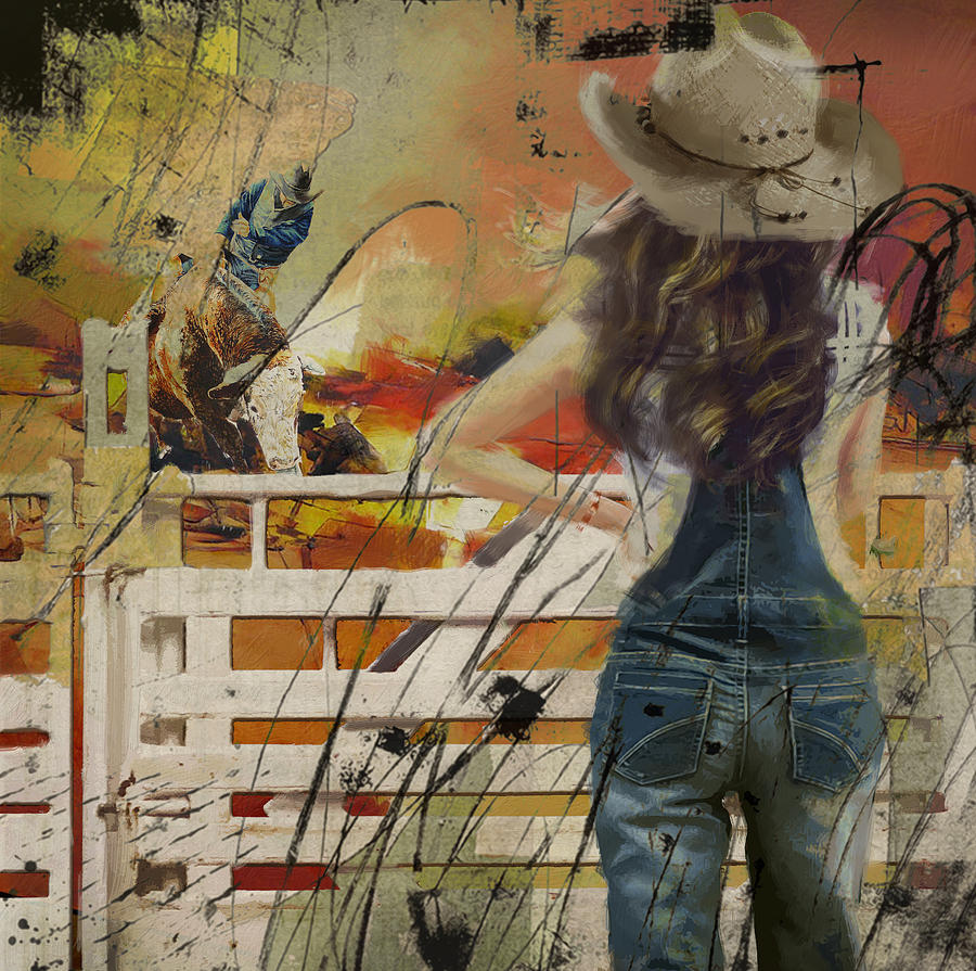 Austin Painting - Rodeo 003 by Corporate Art Task Force