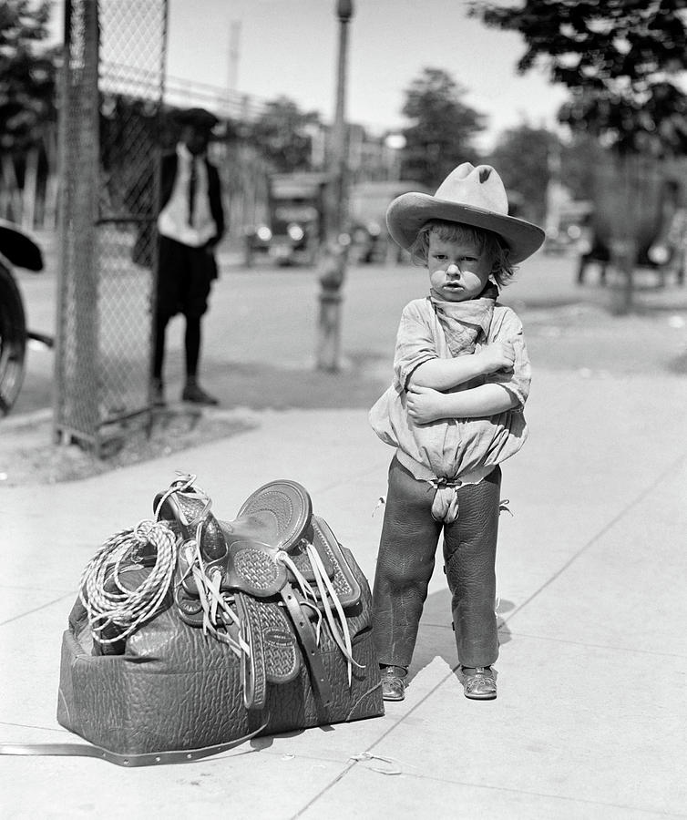 Rodeo Cowboy, 1923 Photograph by Granger