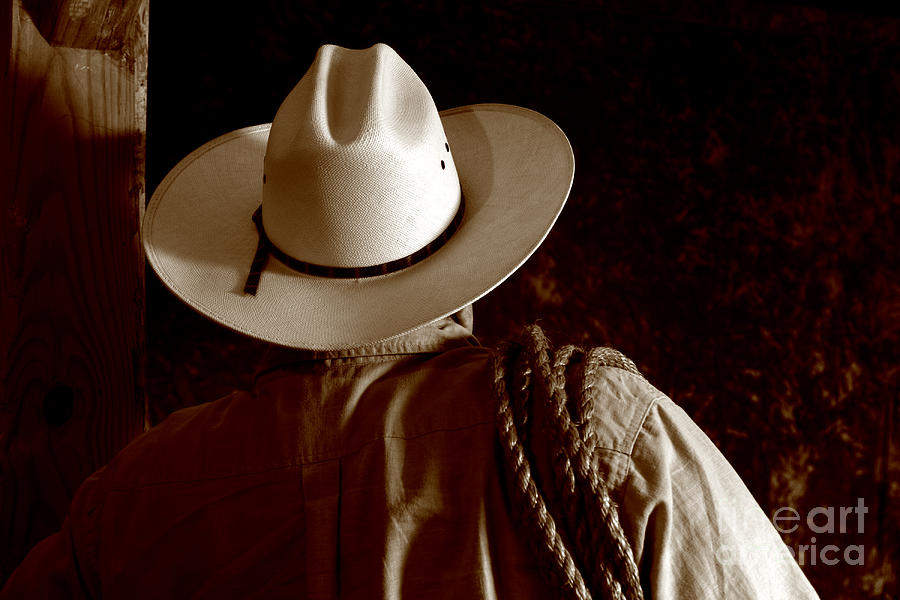 Hat Photograph - Rodeo Cowboy by Olivier Le Queinec