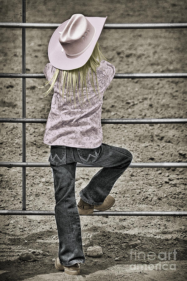 Young Girls Photograph - Rodeo Queen Wanna Be by Priscilla Burgers