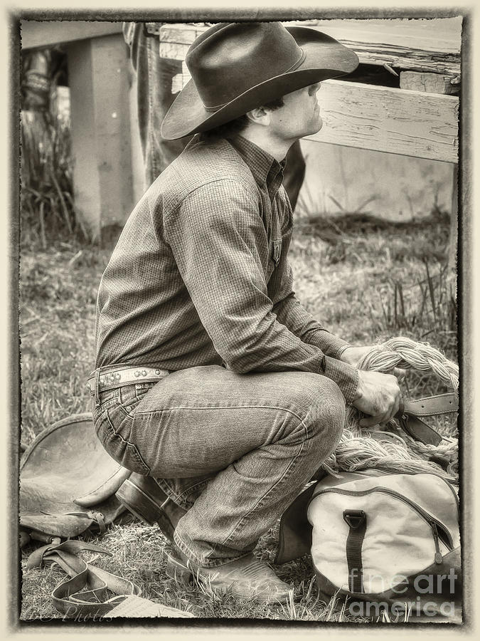 Rodeo Rider 2 Digital Art by Christopher Cutter - Fine Art America