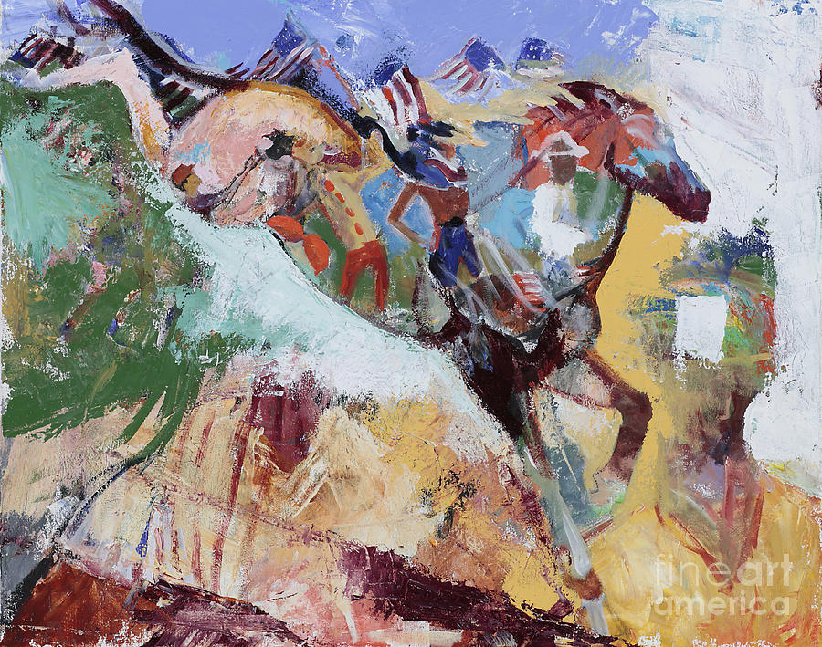 Rodeo Painting by Tere Goldstein - Fine Art America