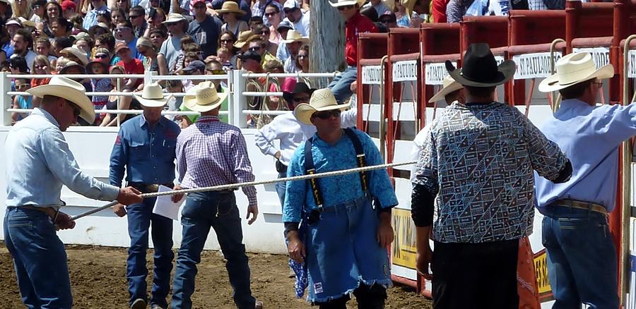Rodeo Time Cowboys Working Photograph by Susan Garren