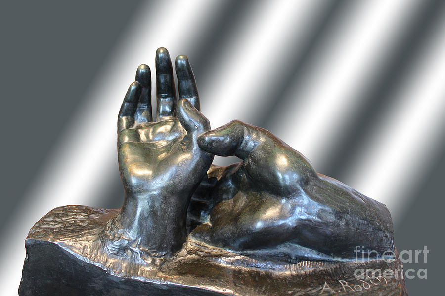 Rodin Hands Sculpture 02 Photograph by Carlos Diaz
