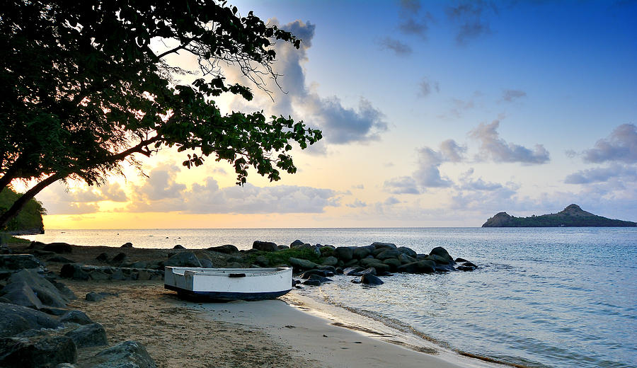 Rodney Bay Sunset - St. Lucia Photograph by Brendan Reals