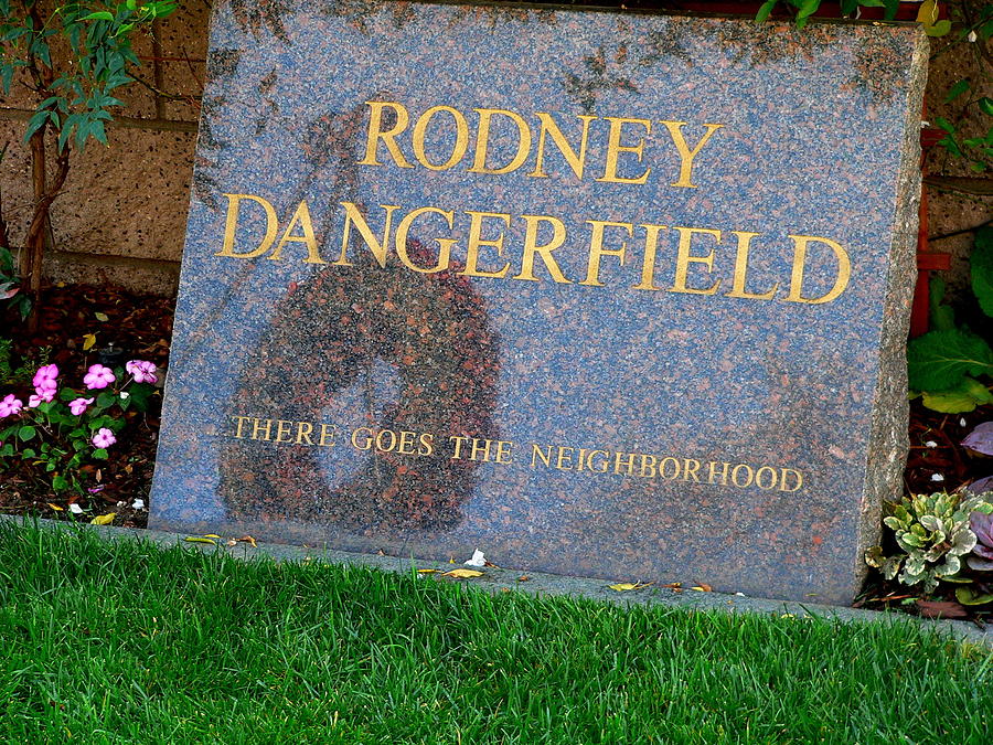 Rodney Dangerfield Grave Marker Photograph by Jeff Lowe