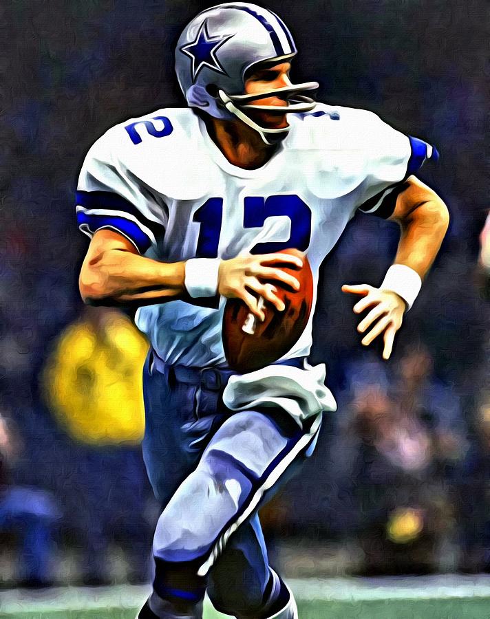 ROGER STAUBACH SIGNED AUTOGRAPH 11x14 PHOTO