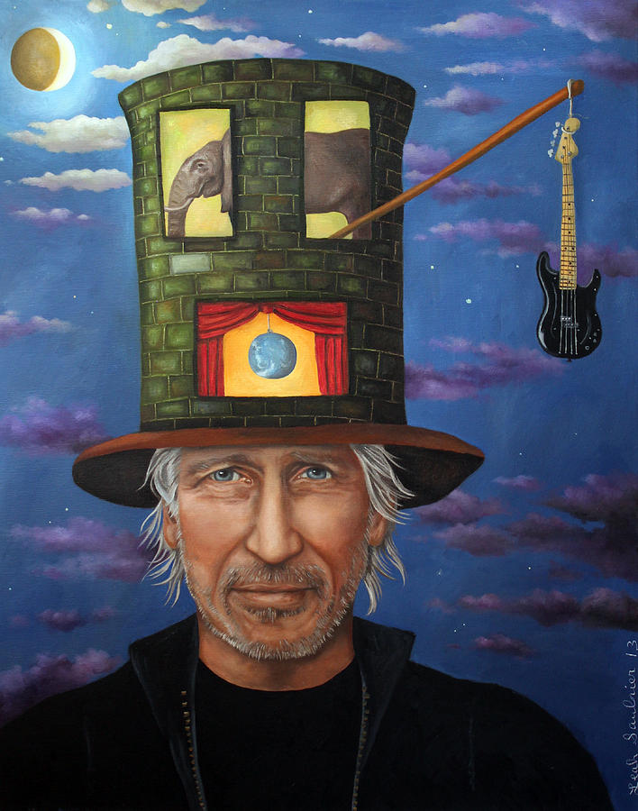 Roger Waters Painting by Leah Saulnier The Painting Maniac