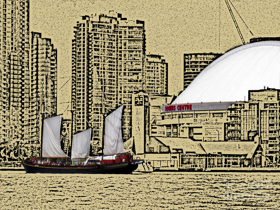 City Photograph - Rogers Centre and Tall Ship by Nina Silver
