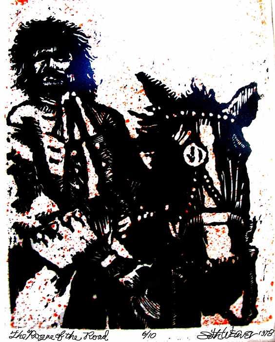 Bandit Mixed Media - Rogue of the Road by Seth Weaver Bandit Mixed Media - Rogue of the Road by Seth Weaver