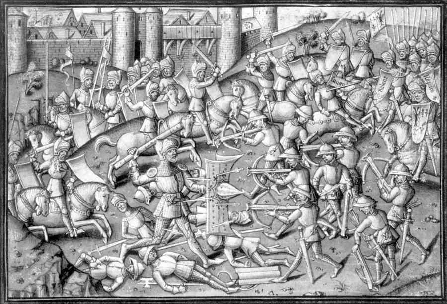 Roland Battles At Vienne, 788 Ad Photograph by Science Source