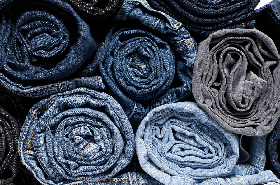 Rolled Denim Jeans Photograph by Amete