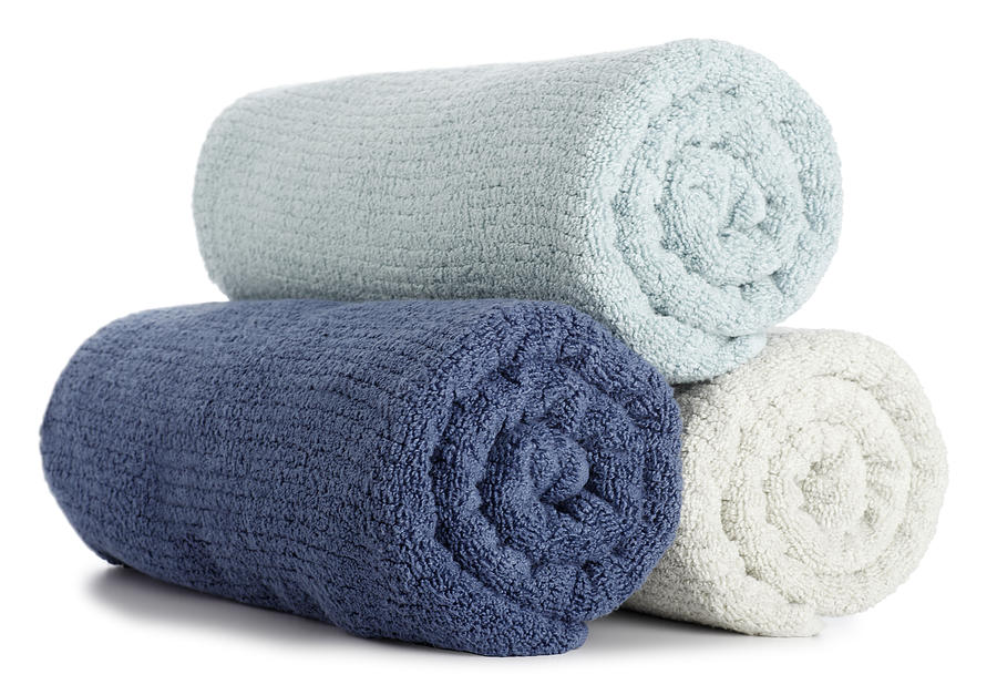 Rolled up Bath Towels Photograph by Skodonnell
