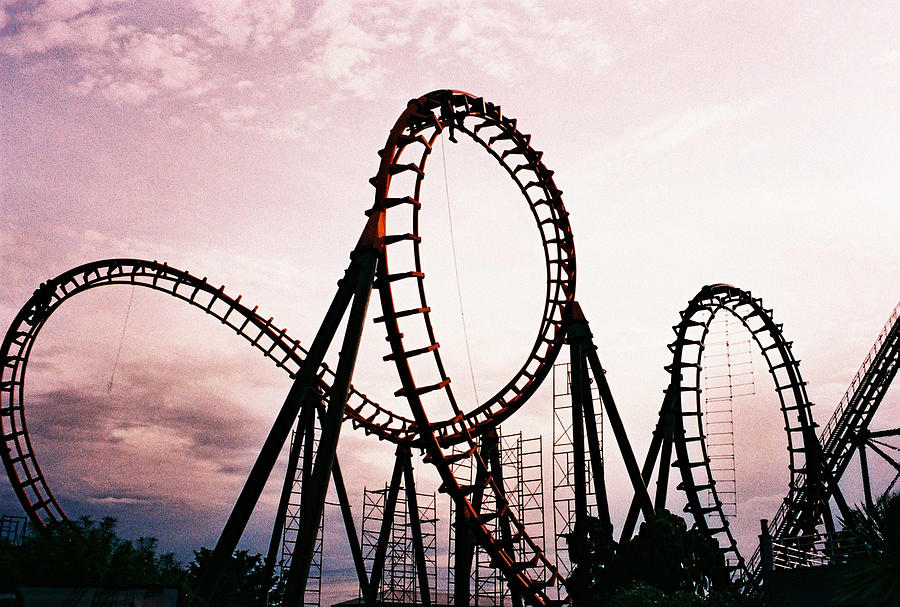 Roller coaster Photograph by © Patty Lagera