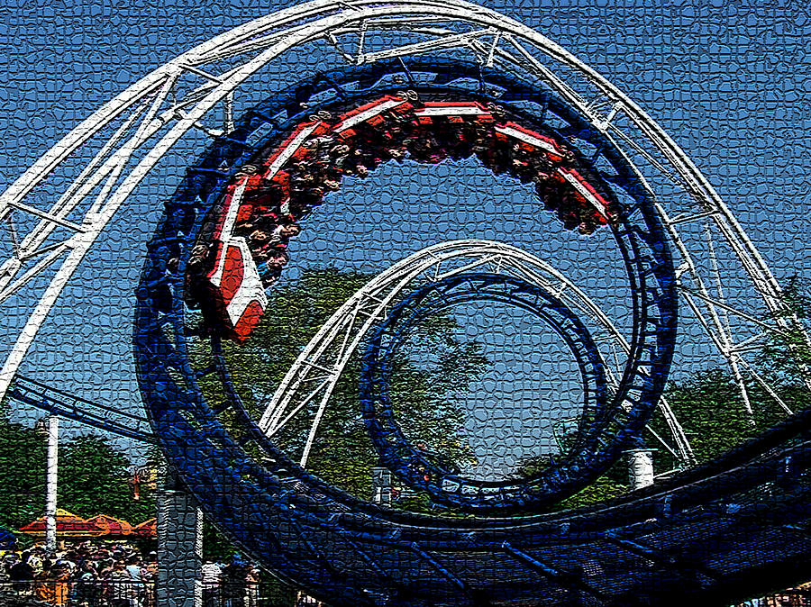 Roller Coaster 2 Digital Art by Marvin Blaine