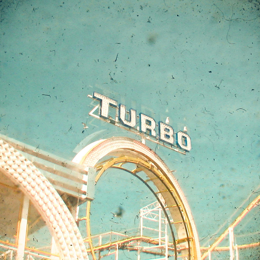 Typography Photograph - Roller Coaster by Cassia Beck
