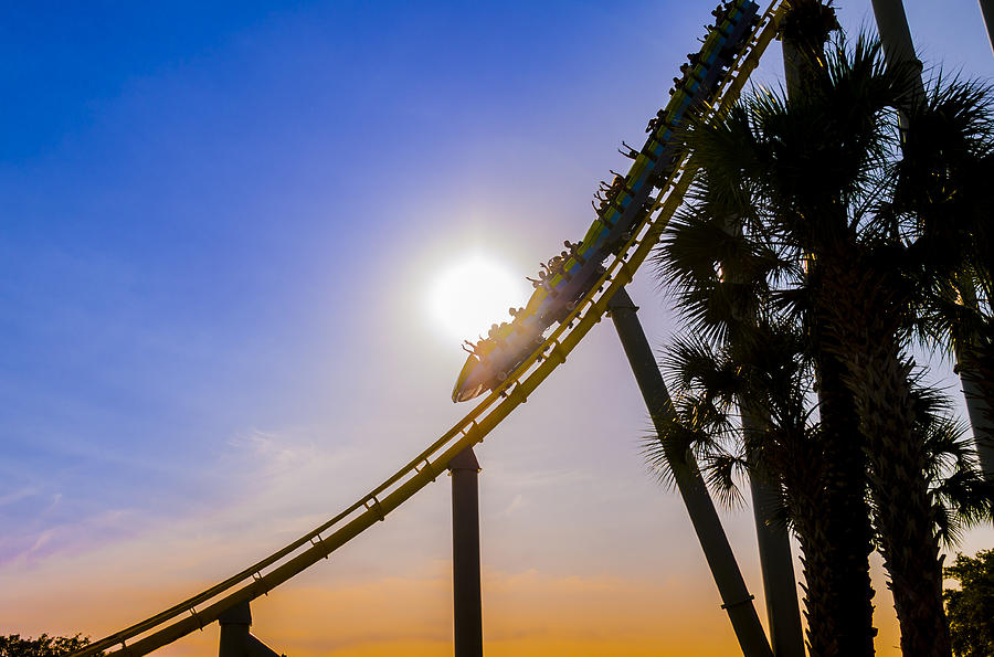 Roller coaster Photograph by Daniel Murphy