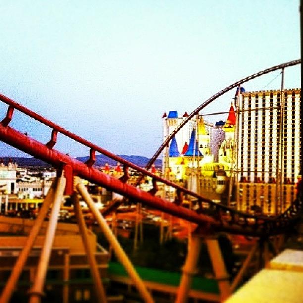 Las Vegas Photograph - Roller Coaster by Krisyphotography Gash