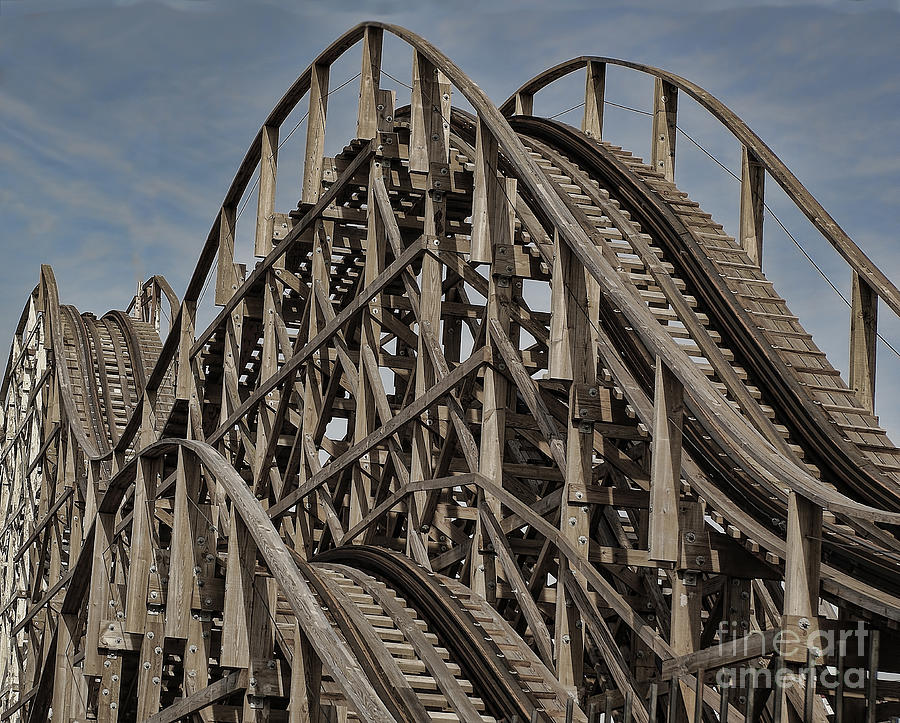 Roller coaster Photograph by Ron Roberts