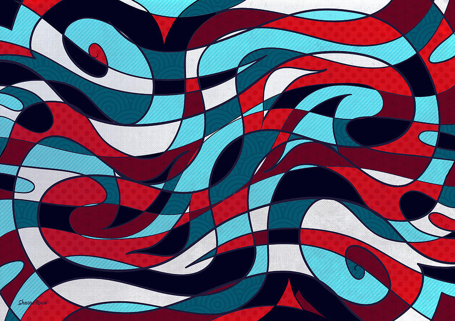 Abstract Digital Art - Roller Coaster by Shawna Rowe