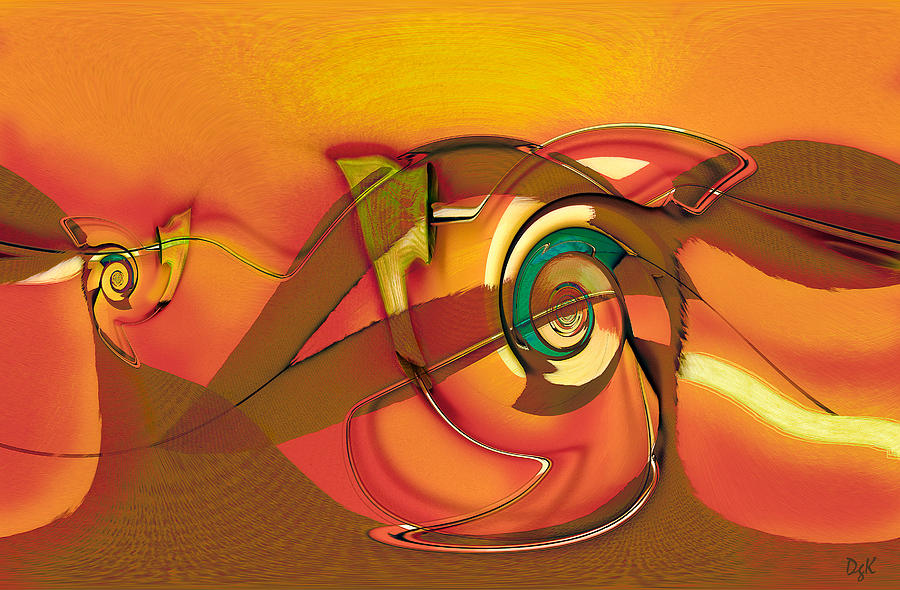 Roller Painting Series / No.6 Digital Art by Dolores Kaufman