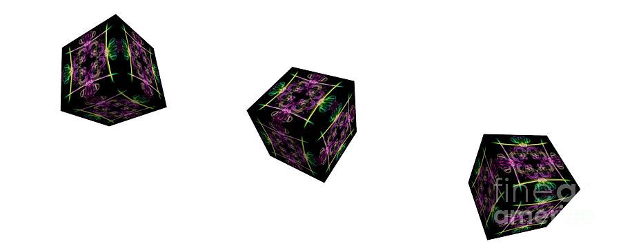 Pattern Photograph - Rolling Cube by Steve Purnell
