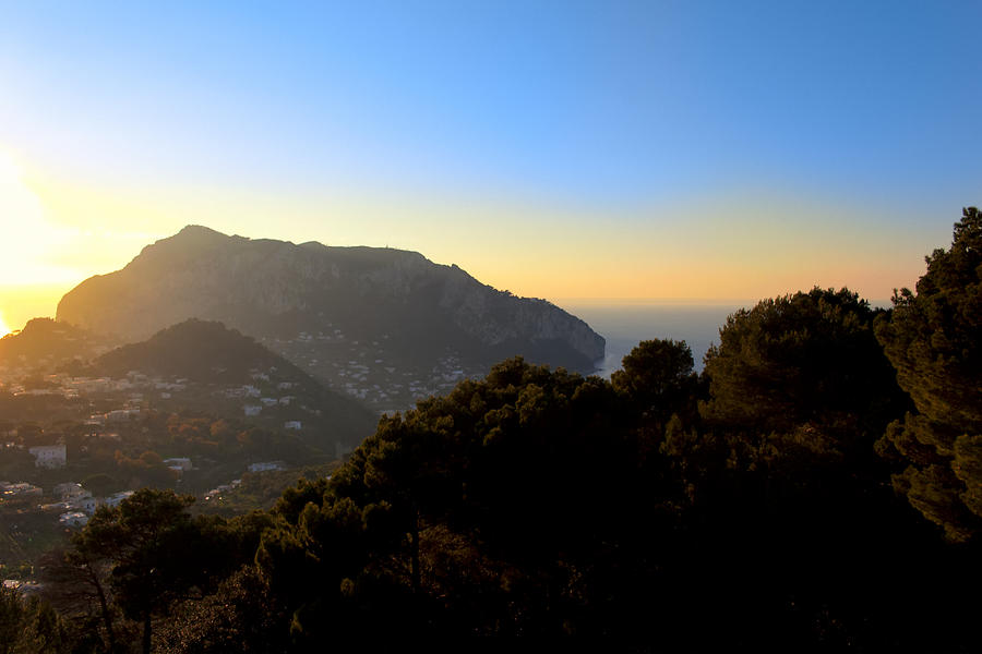 Rolling Landscape Of Capri As Day Ends Photograph by Mark Tisdale