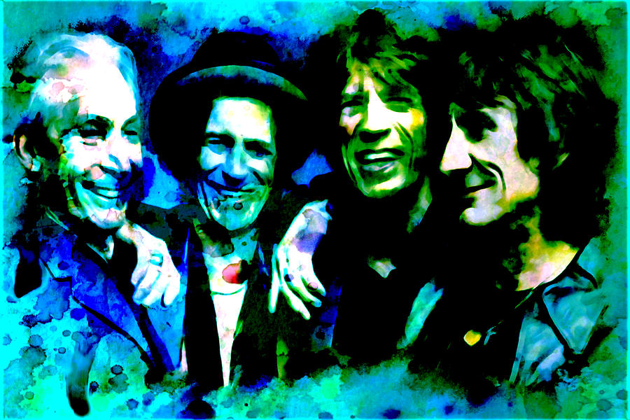 Rolling Stones Digital Art by Brian Reaves