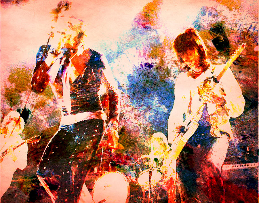 Rolling Stones Live Digital Art by Brian Reaves