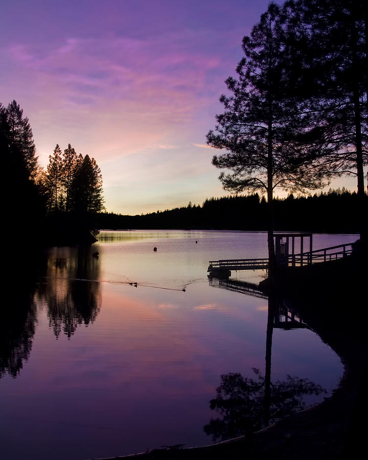 Sunset Photograph - Rollins Lake Sunset by Lori Schneider