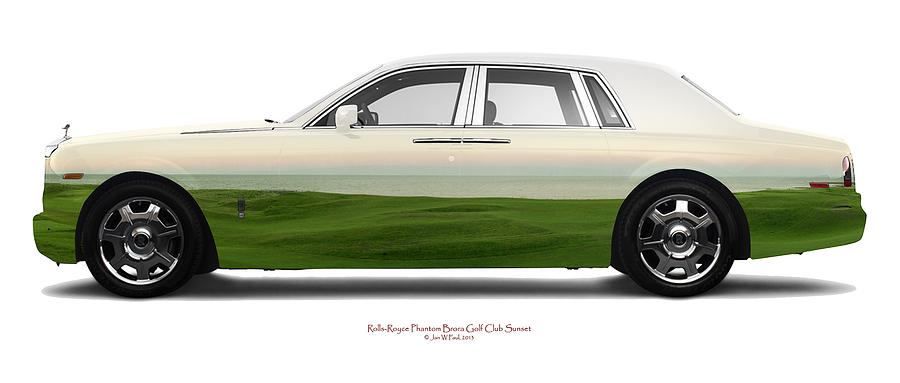 Rolls-Royce Phantom Brora Golf Club Sunset Photograph by Jan W Faul