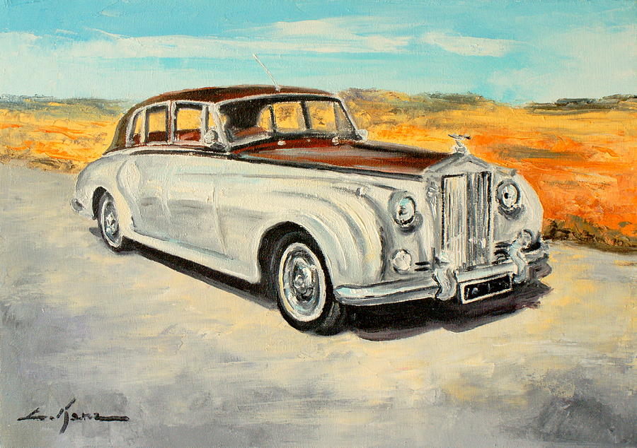 Rolls Royce Silver Cloud Painting by Luke Karcz