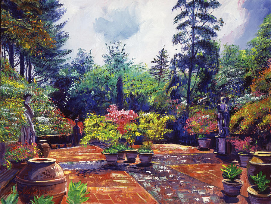 Roma Garden Painting By David Lloyd Glover Fine Art America