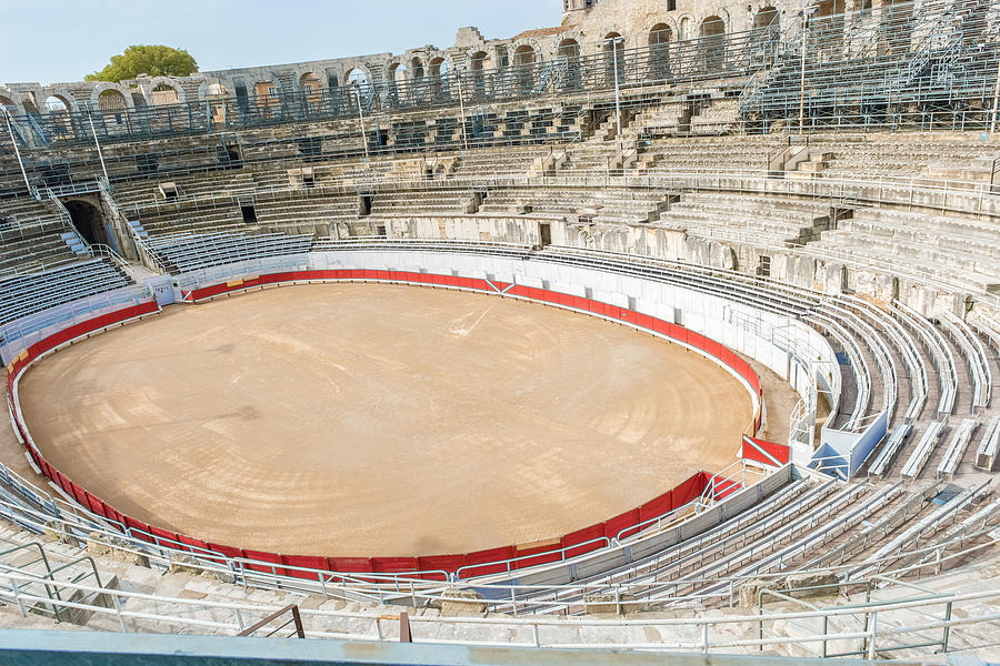 Roman amphiteathre in Arles France. Photograph by Marek Poplawski