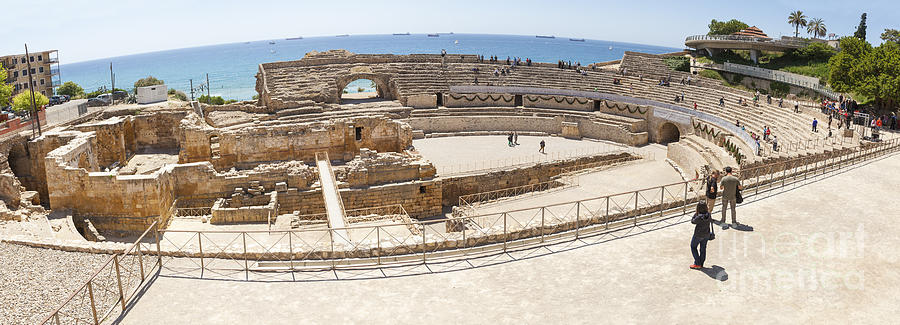 Roman amphitheatre Tarragona Spain Photograph by Peter Noyce