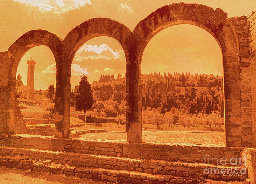 Roman Arches at Fiesole Photograph by Nigel Fletcher-Jones