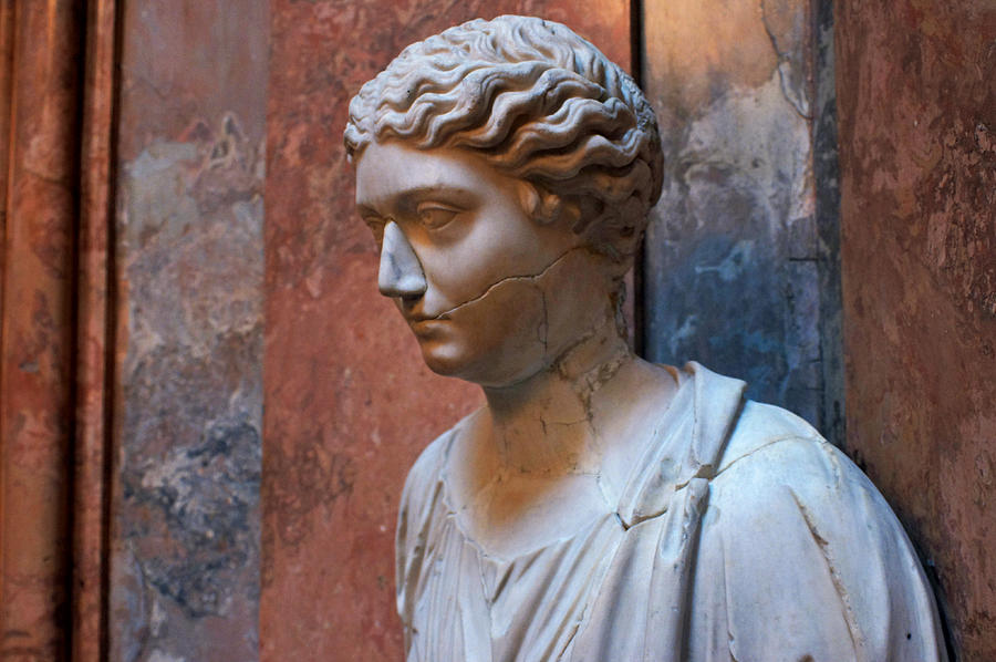 Roman Bust in Museo Cerralbo Digital Art by Steve Breslow