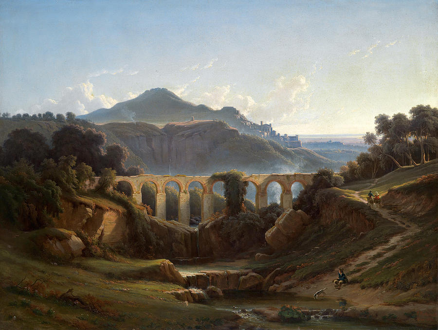 Roman Campagna Painting by Edmund Hottenroth