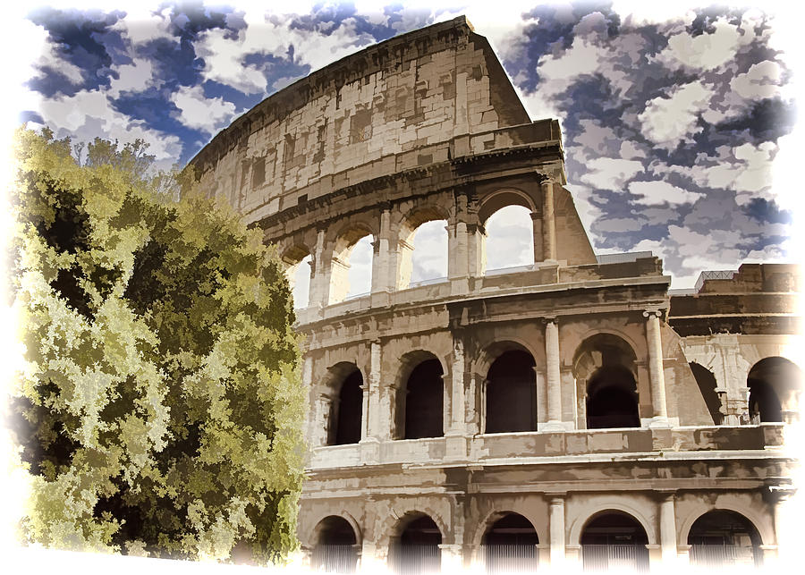 Roman Coliseum - Rome Italy Photograph By Jon Berghoff