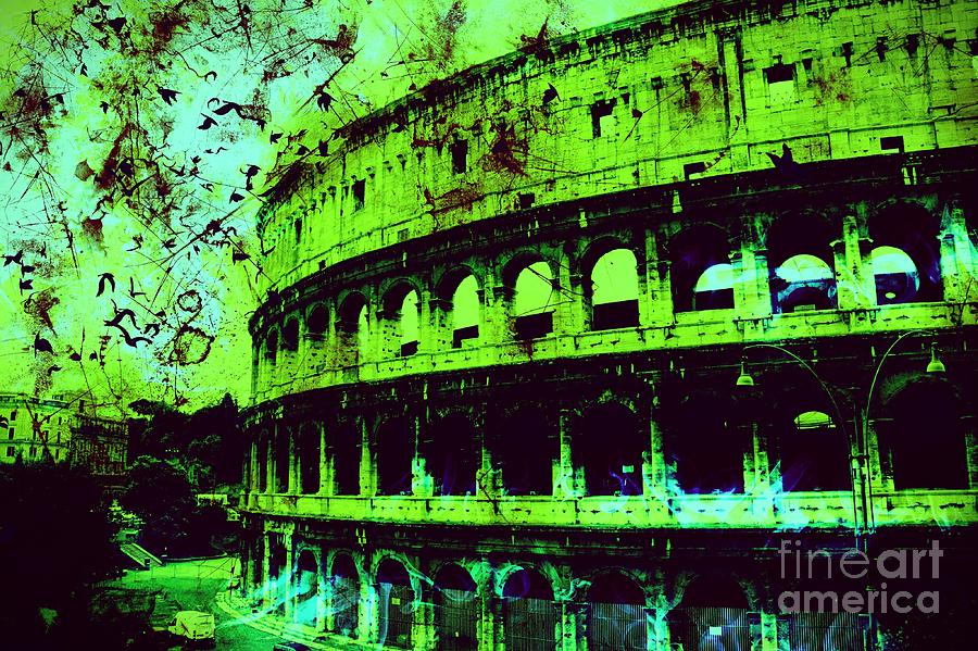 Roman Colosseum Digital Art by Marina McLain