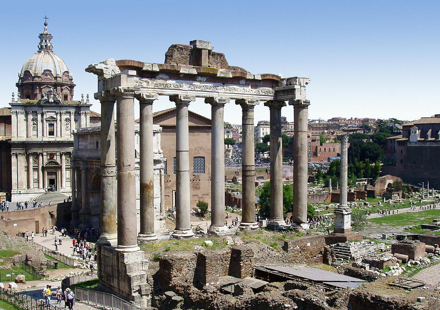 Roman Forum Photograph by Ellen Henneke