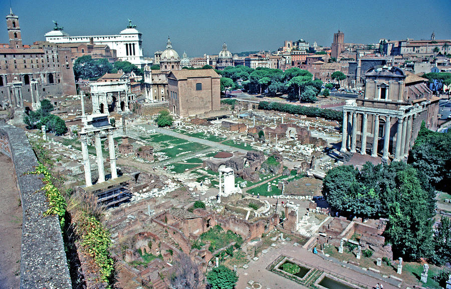 Roman Forum From The Palatine Photograph by Tom Wurl